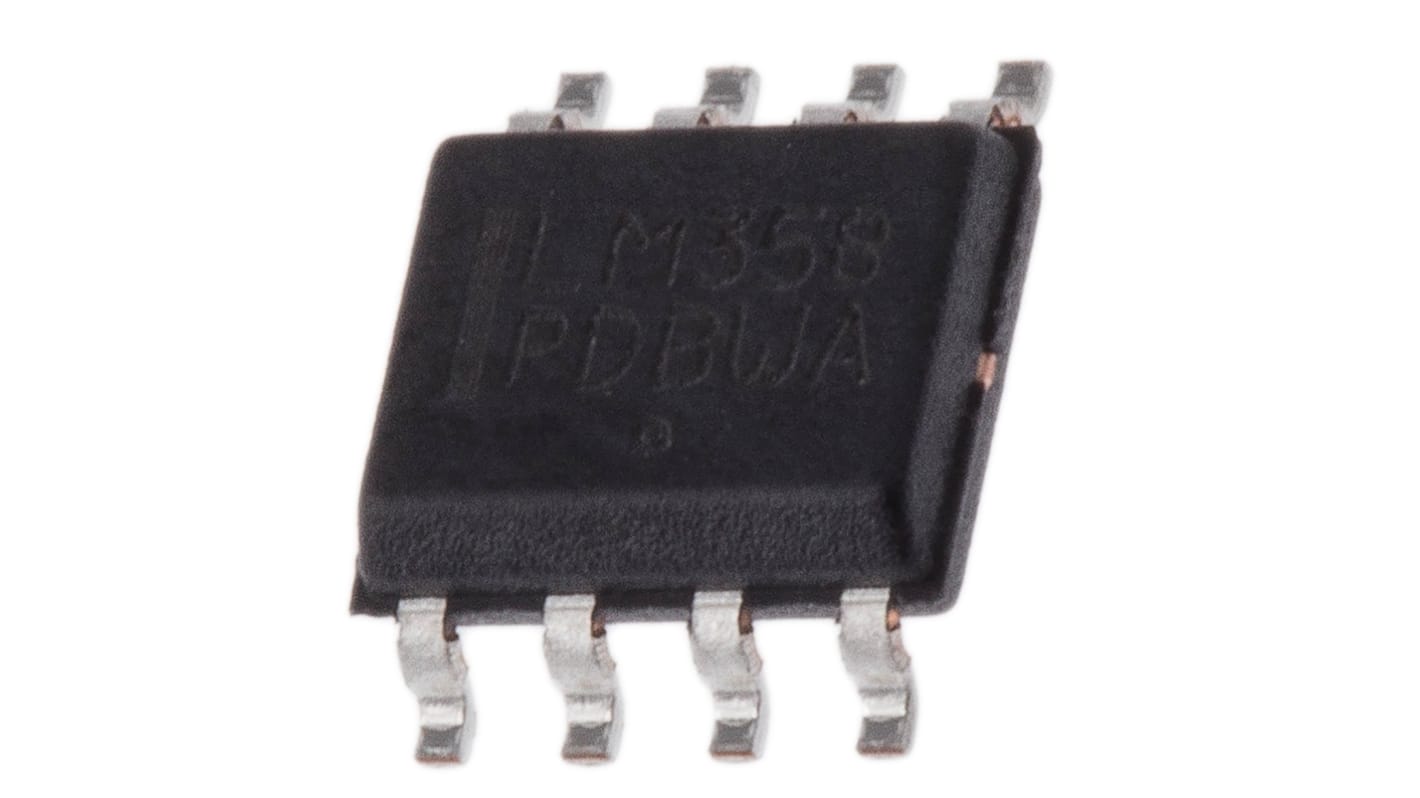 Amplificador operacional LM358ADR2G, 3 → 32 V 1MHZ SOIC, 8 pines 20 kHz