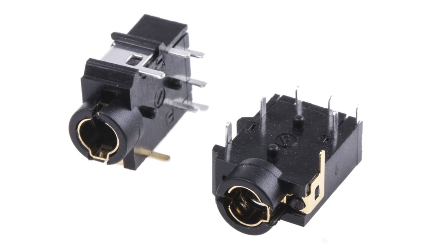 Conector jack, tipo vídeo compuesto de 3.5 mm Recto Hembra RS PRO, Montaje en PCB