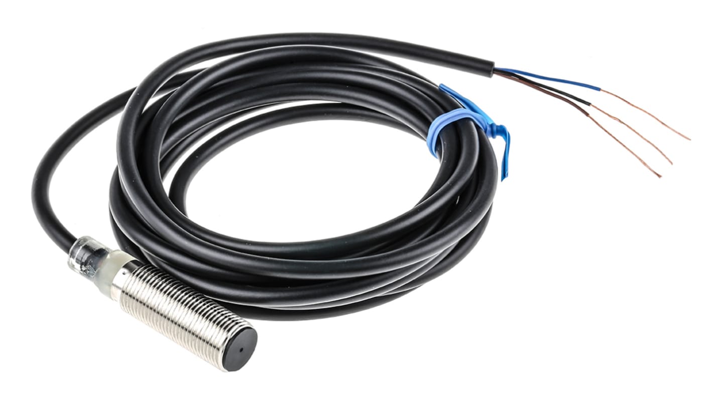 Rs-Online Sensore di prossimità Cilindro filettato Omron M12 rilevamento 4 mm 10 → 30 V CC