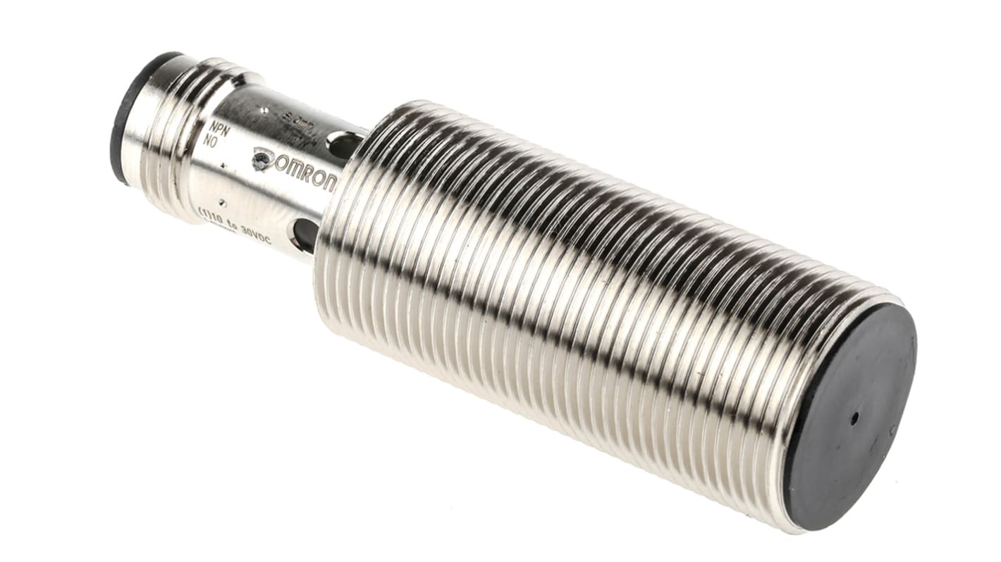 Rs-Online Sensore di prossimità Cilindro filettato Omron M18 rilevamento 8 mm 12 → 24 V c.c