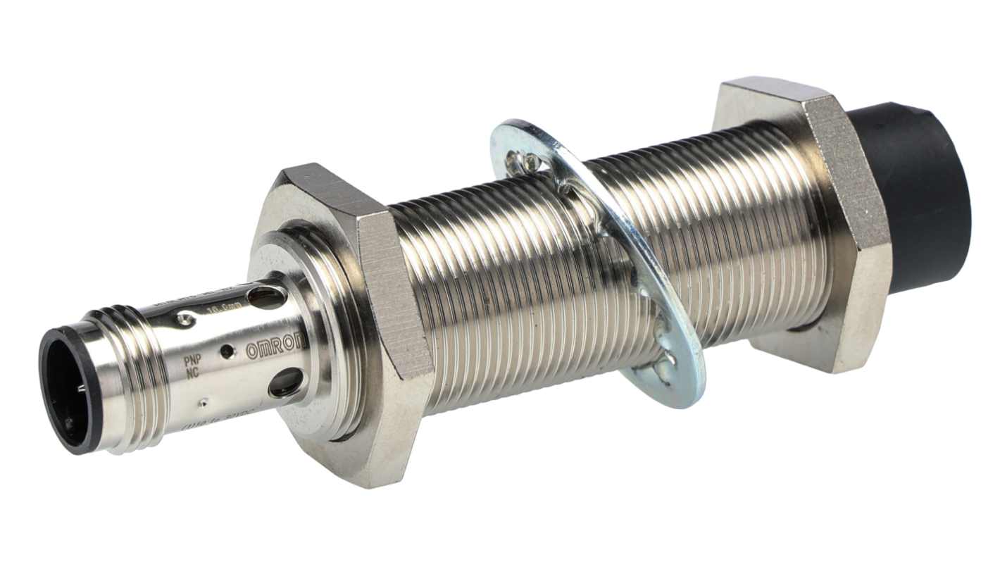 Omron 电感式接近开关, 螺纹管主体, M18, 可检测16 mm, 非嵌入式安装, IP67, 81mm x 16.4mm, E2B系列