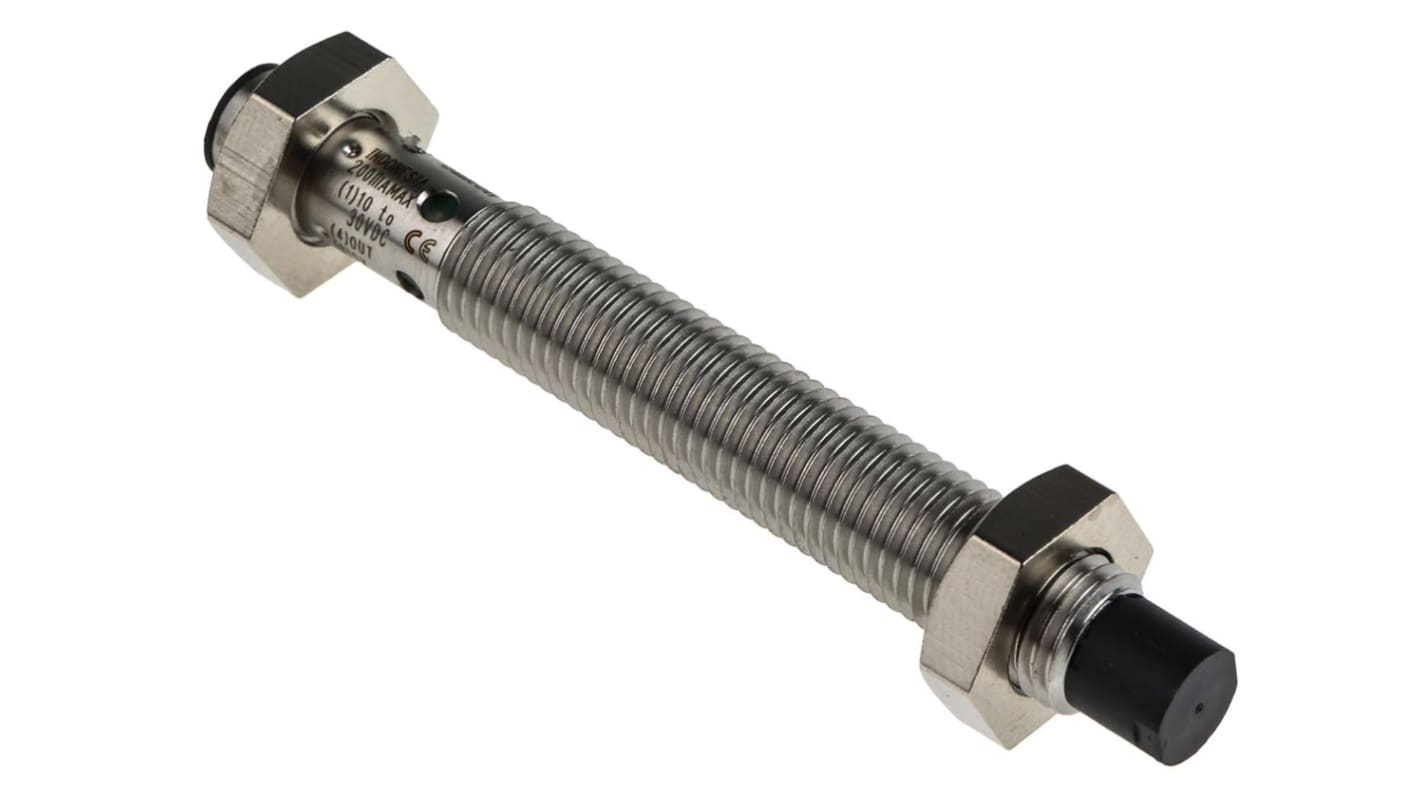 Omron Inductive Barrel Proximity Sensor, M8, 4 mm Detection, PNP NO, 12 → 24 V dc