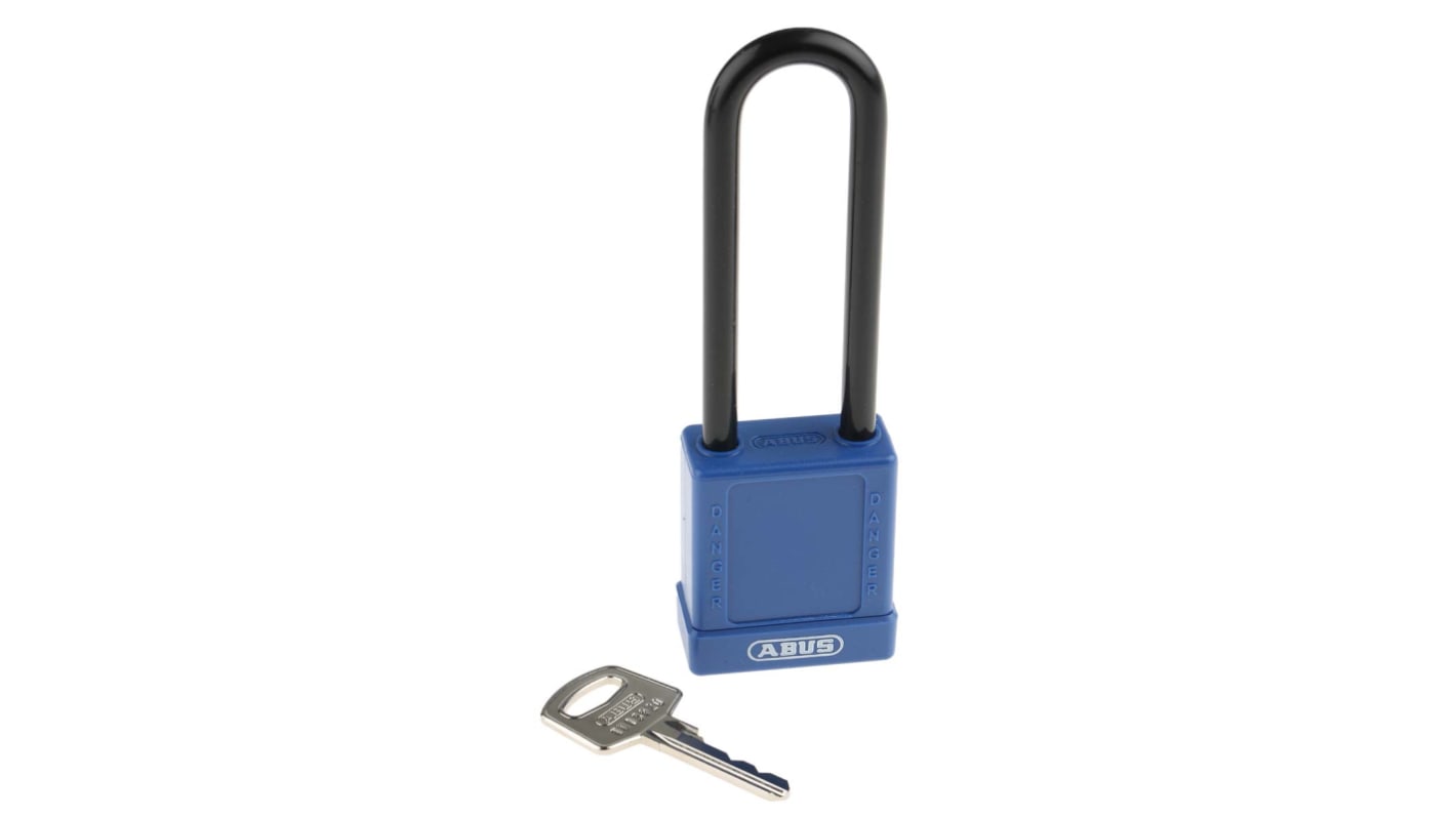 Candado de Aluminio, acero ABUS , Ø de grillete 6.5mm, color Azul, para Interior, exterior