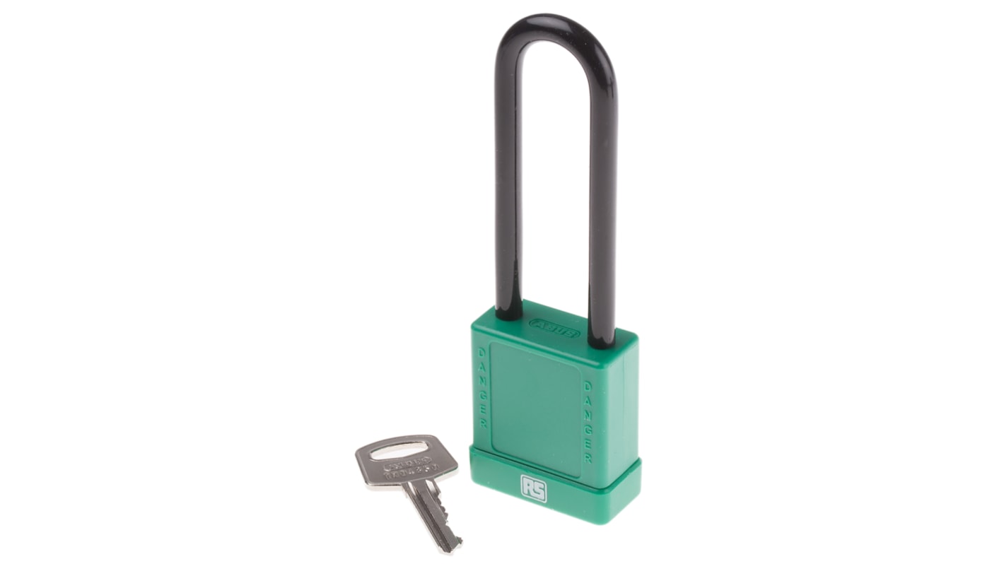 Candado de Aluminio, acero ABUS , Ø de grillete 6.5mm, color Verde, para Interior, exterior