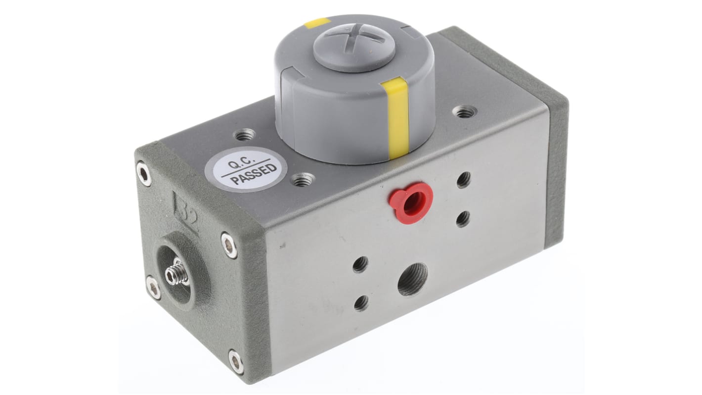 RS PRO Pneumatic 5 port Valve Actuator - Double Acting, 3 → 8bar Operating Pressure