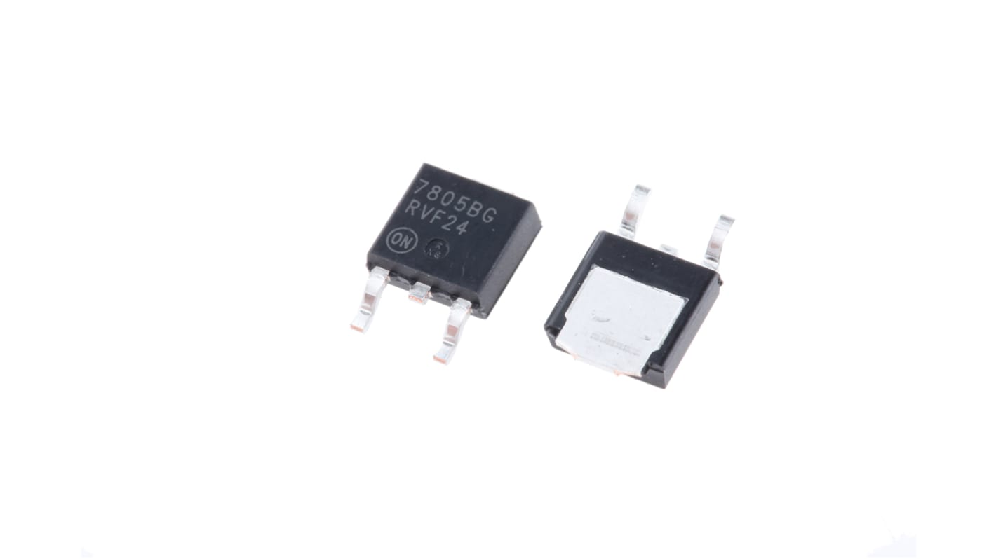 onsemi MC7805BDTRKG, 1 Linear Voltage, Voltage Regulator 2.2A, 5 V 3-Pin, DPAK