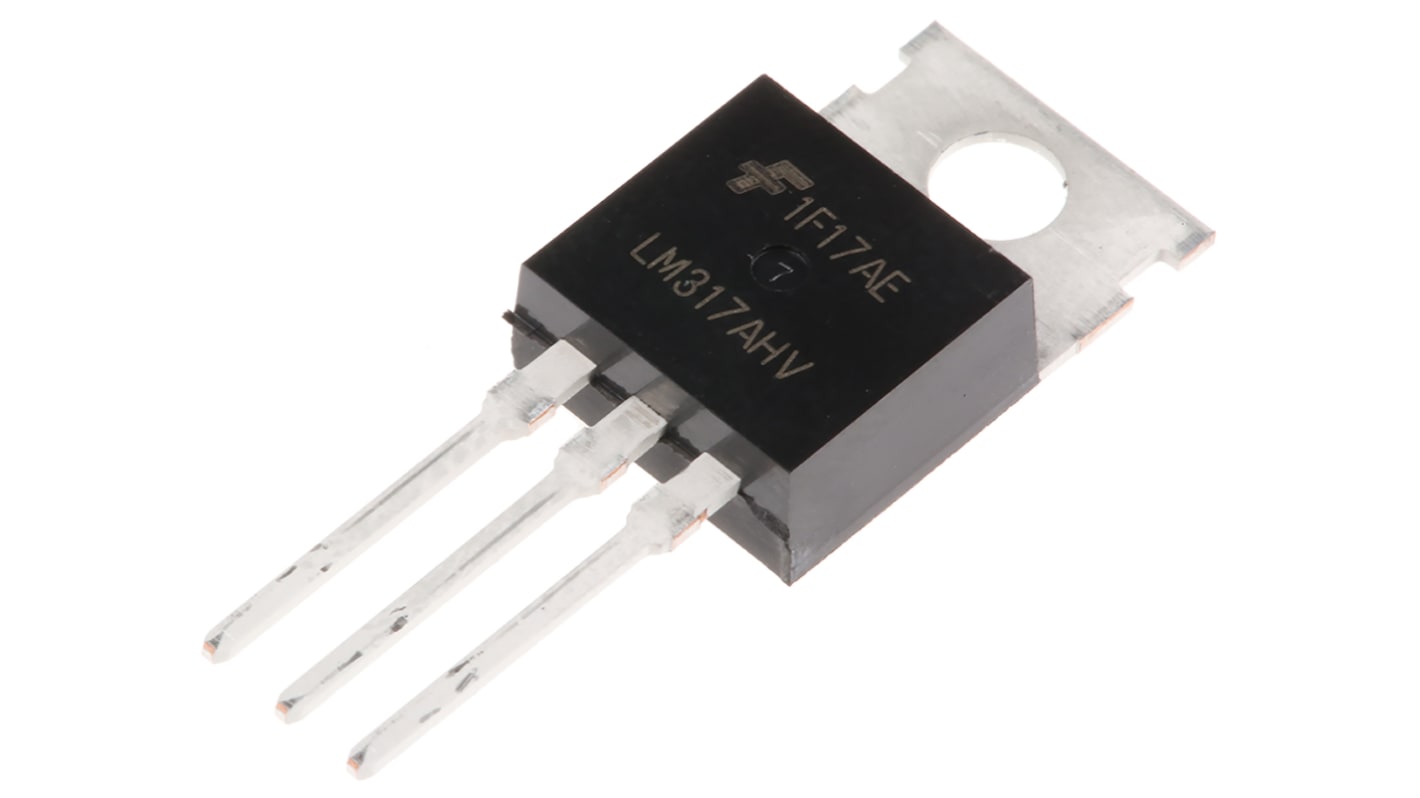 ON Semiconductor, 1.2 → 57 V Linear Voltage Regulator, 1.5A, 1-Channel, Adjustable 3-Pin, TO-220 LM317AHVT