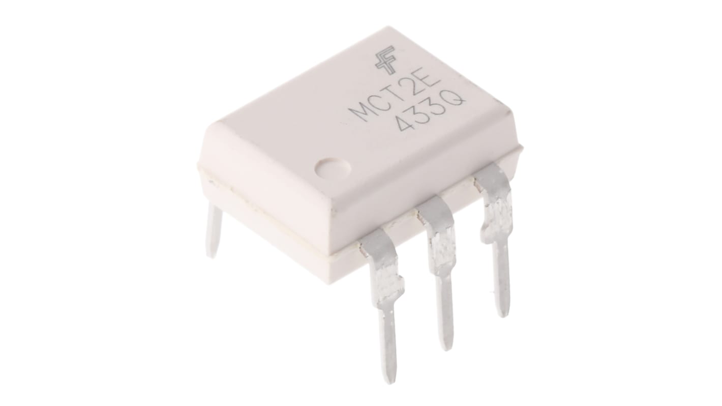 onsemi MCT THT Optokoppler DC-In / Transistor-Out, 6-Pin MDIP, Isolation 7,5 kV eff