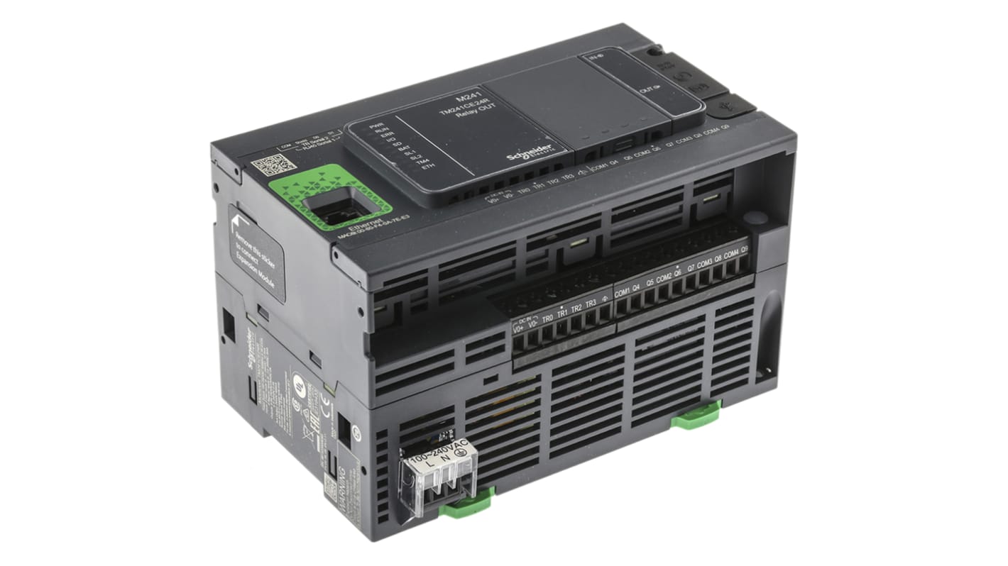 Rs-Online CPU PLC Schneider Electric Modicon M241 ingressi: 14 uscite: 10 24 I/O 100 → 240 V