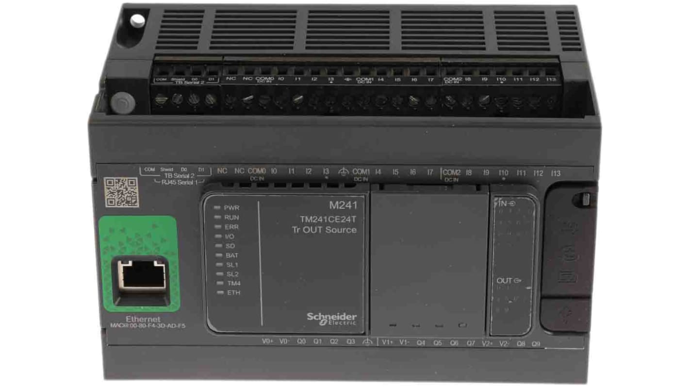 Schneider Electric Modicon M241 Series PLC CPU, Transistor Output, 14-Input