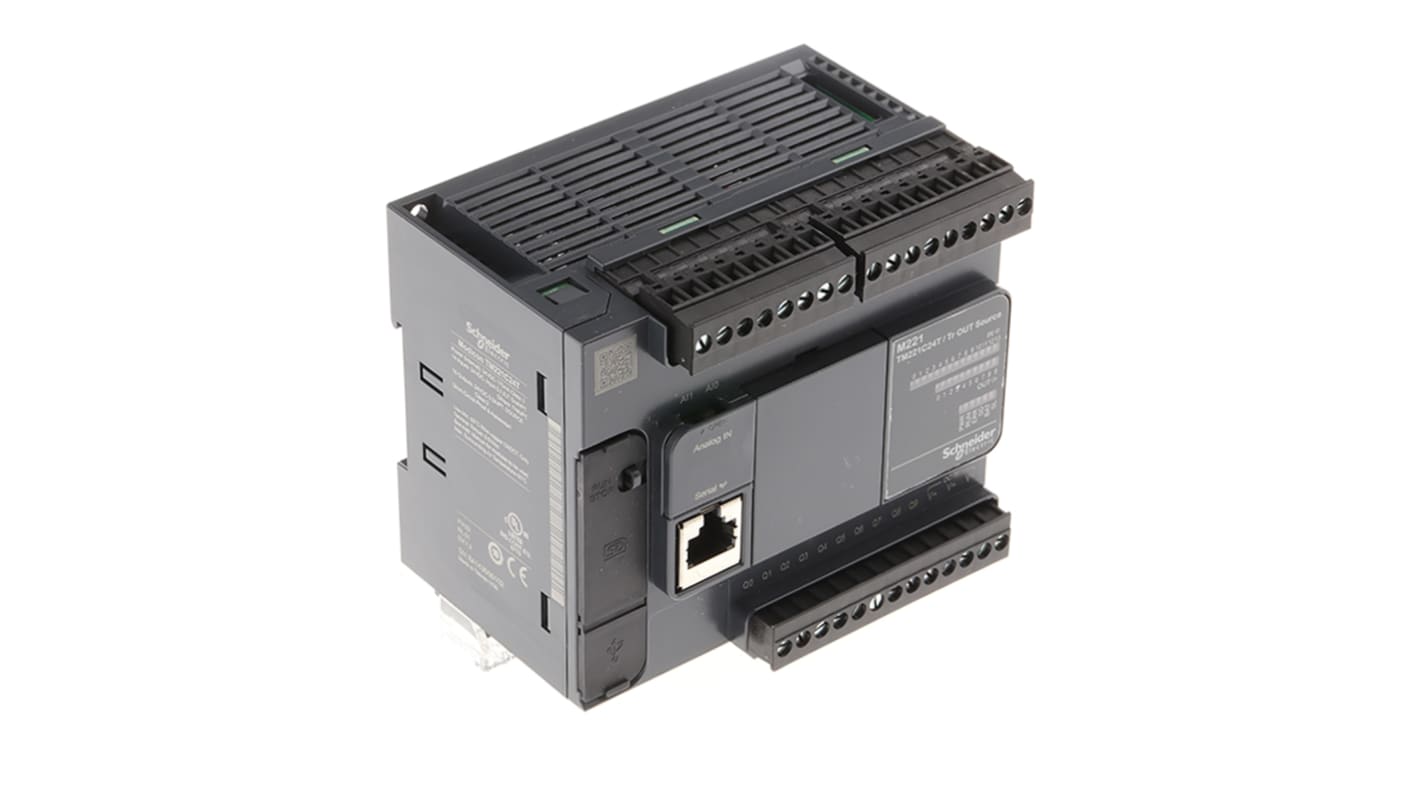 Rs-Online CPU PLC Schneider Electric Modicon M221 ingressi: 14 uscite: 10 24 I/O