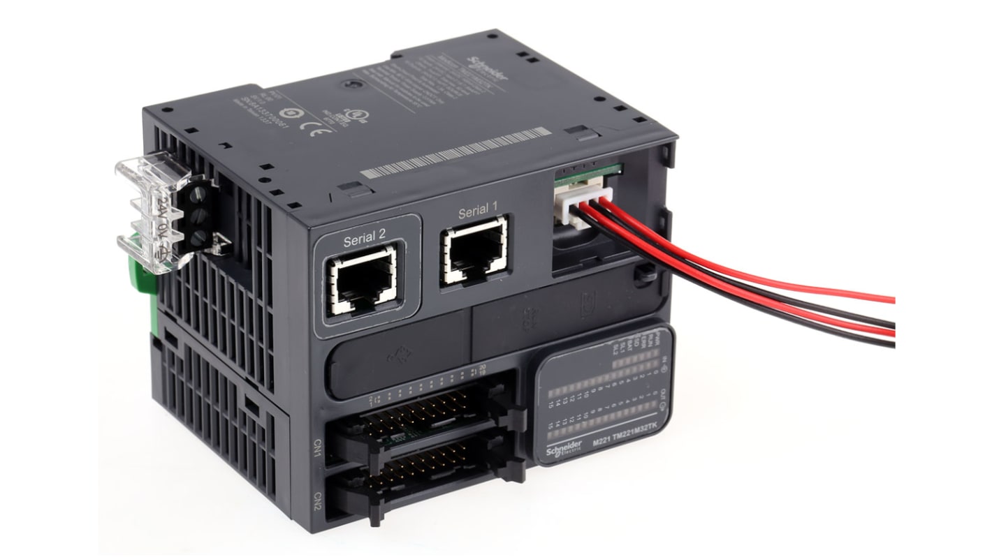 Schneider Electric Modicon M221 Series PLC CPU, 24 V dc Supply, Digital Output, 32-Input
