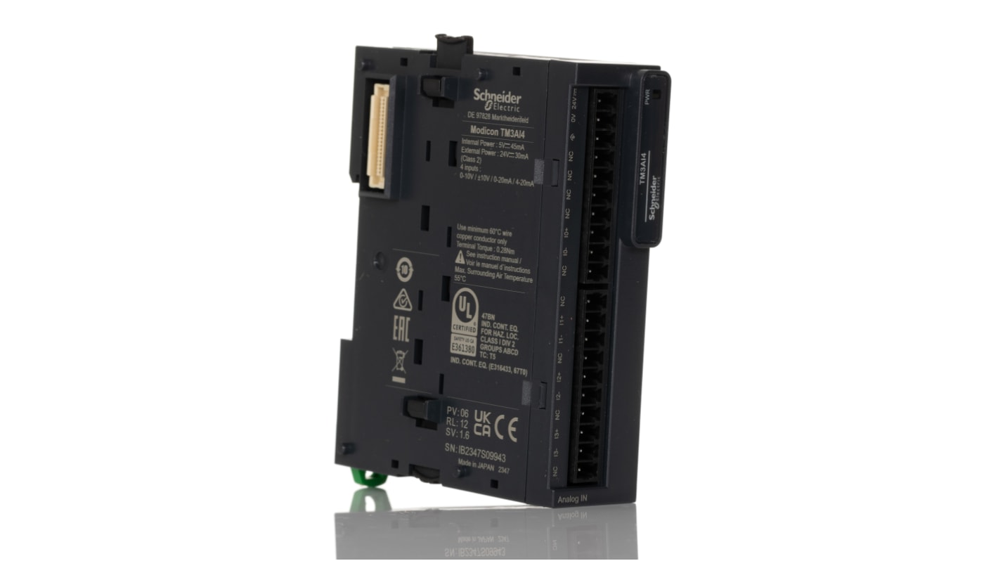 Modulo I/O PLC Schneider Electric, serie FC4A, per Modicon M221, Modicon M241, Modicon M251, Corrente, tensione