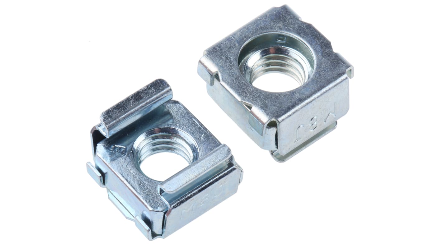 RS PRO Steel M8 Cage Nut