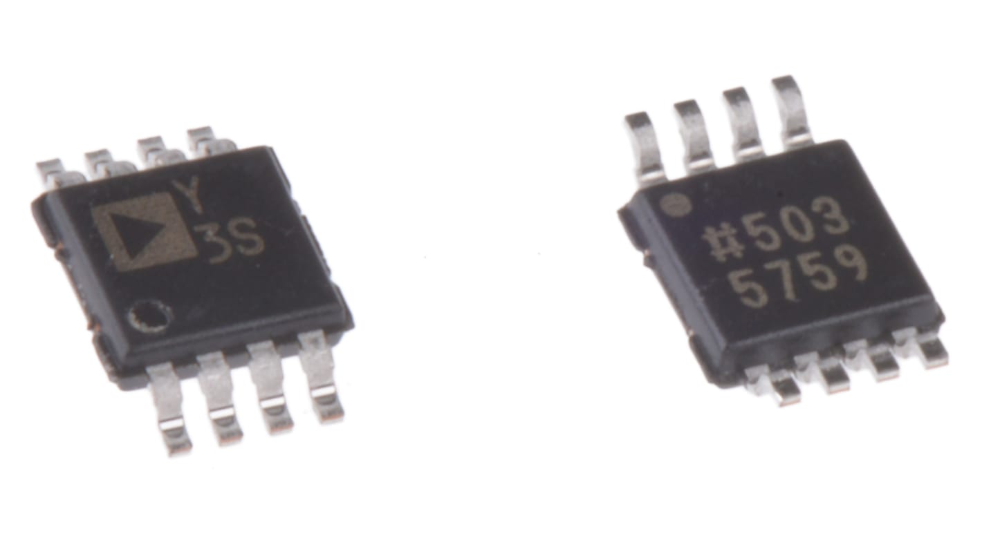 Analog Devices 电流感应放大器, 单向输出, 典型单电源电压-0.3 → 85 V, MSOP封装, AD8219BRMZ
