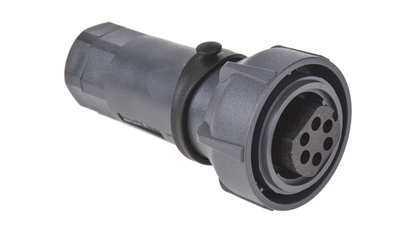 Bulgin Circular Connector, 6 Contacts, Cable Mount, Socket, Female, IP66, IP68, IP69K, Buccaneer 7000 Series