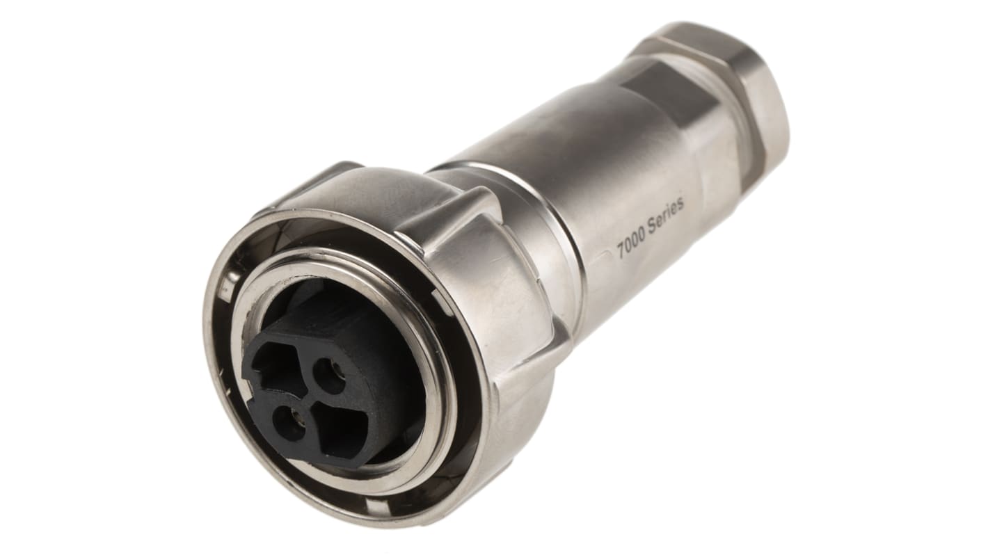 Bulgin Circular Connector, 2 Contacts, Cable Mount, Socket, Female, IP66, IP68, IP69K, Buccaneer 7000 Series