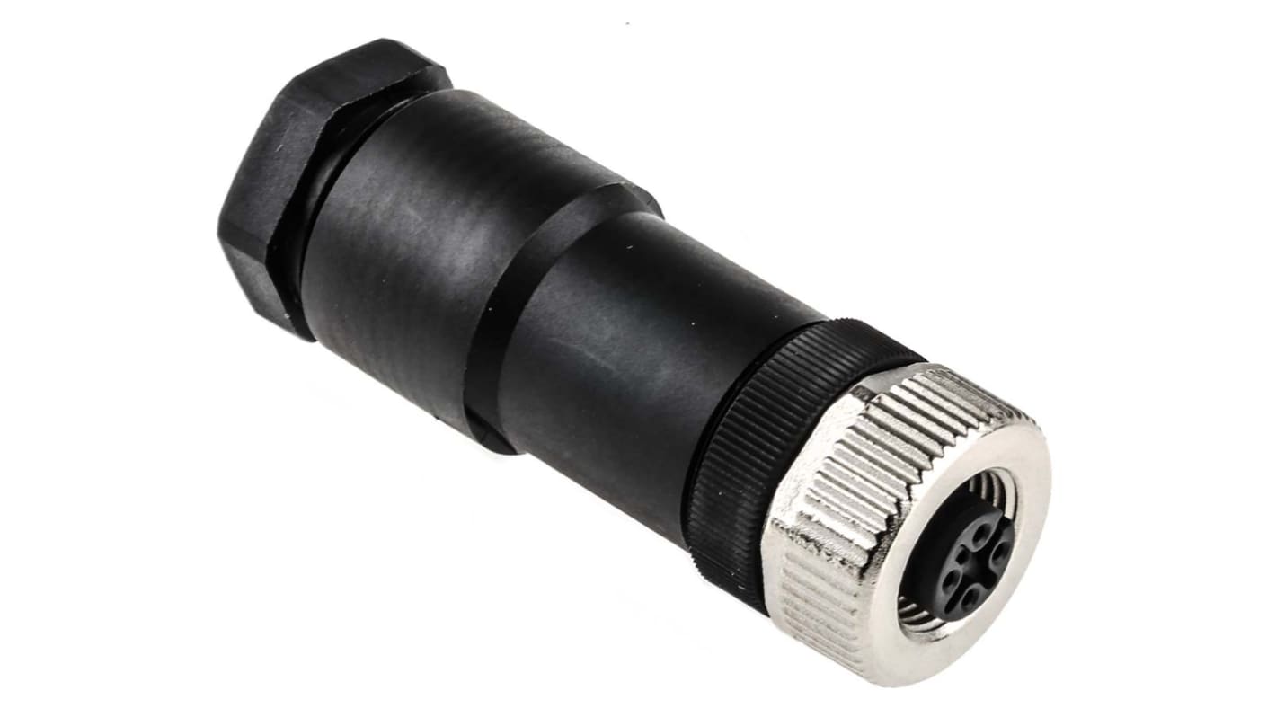 binder Circular Connector, 5 Contacts, Cable Mount, M12 Connector, Socket, Female, IP67, 713 Series