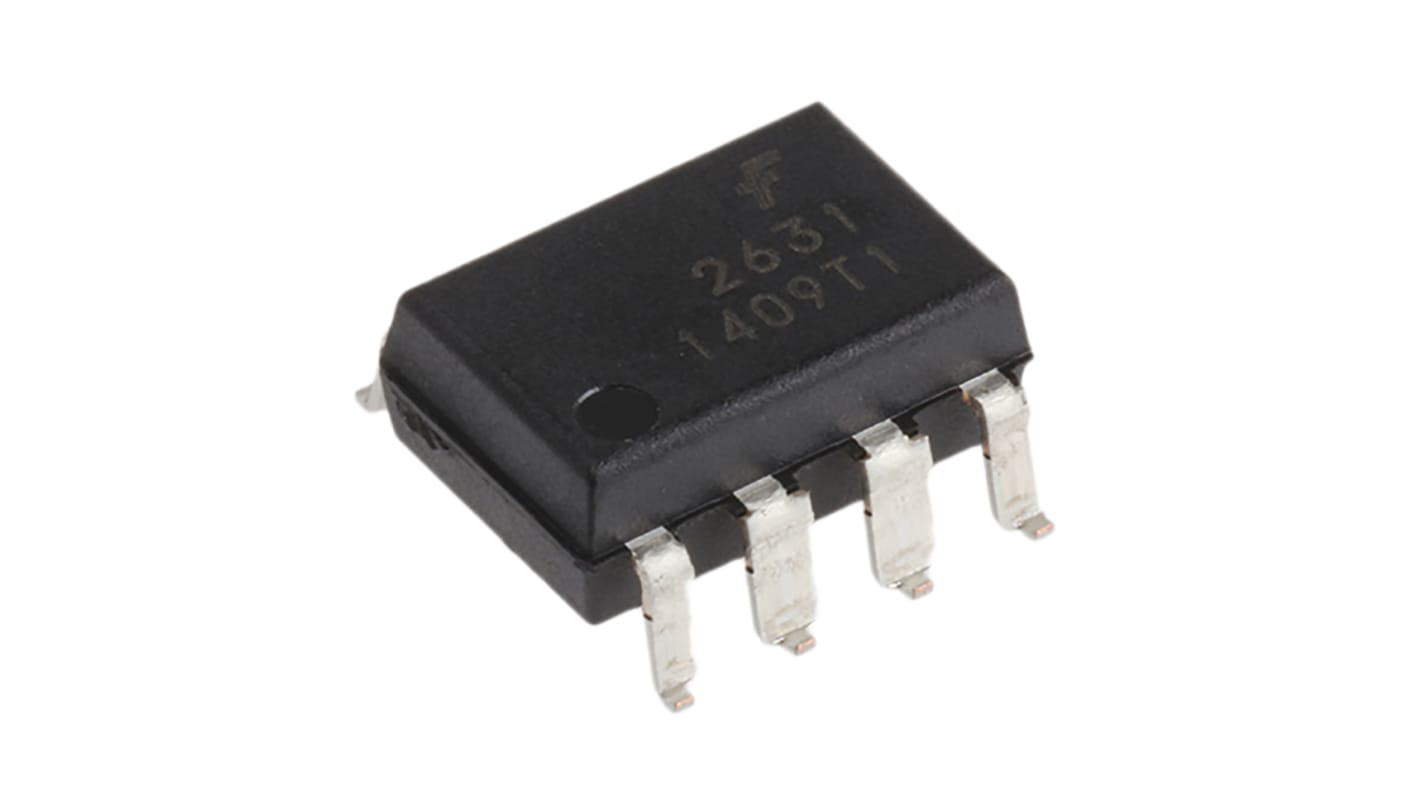 onsemi, HCPL2631SD DC Input Logic Gate Output Dual Optocoupler, Surface Mount, 8-Pin MDIP