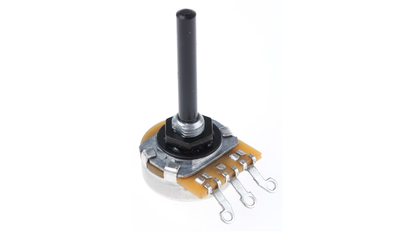 TE Connectivity 23 10kΩ Rotary Potentiometer 1-Gang Panel Mount, 23ESA103MPE32N