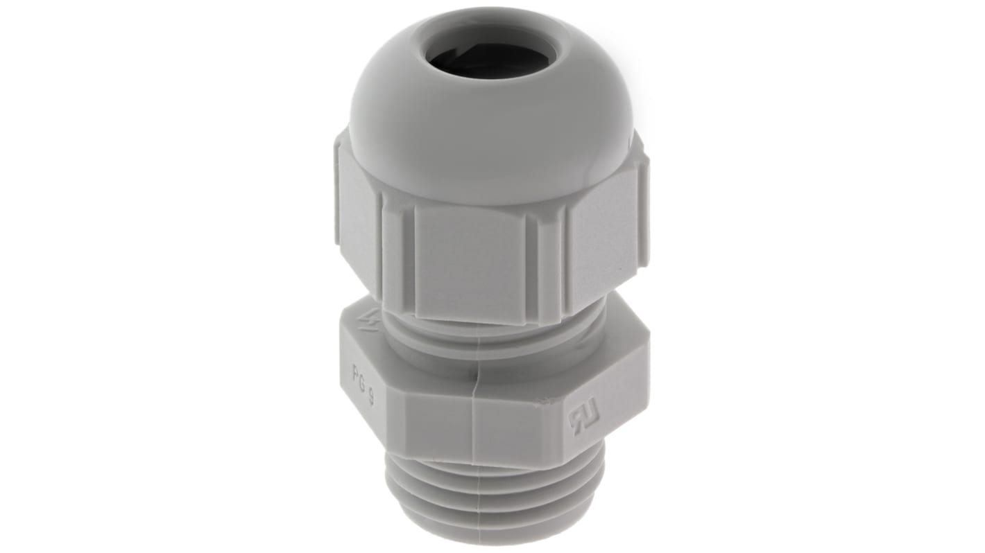 Lapp SKINTOP Series Grey Polyamide Cable Gland, PG9 Thread, 3.5mm Min, 8mm Max, IP68