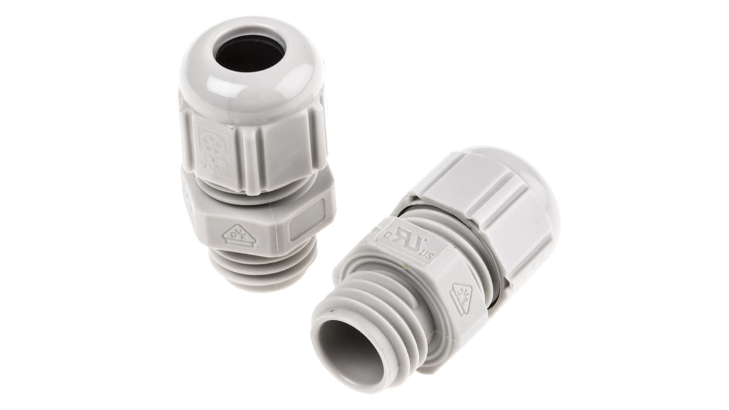 Prensaestopas Lapp SKINTOP de Poliamida Gris, rosca M12 , IP68, IP69, UL 94 V2
