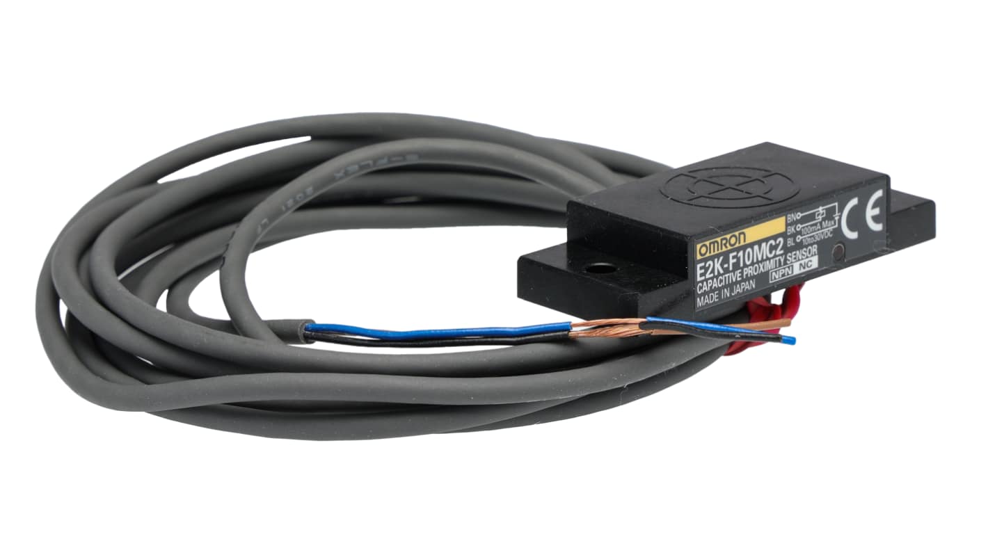Omron Inductive Flat Proximity Sensor, 10 mm Detection, NPN NC, 12 → 24 V dc