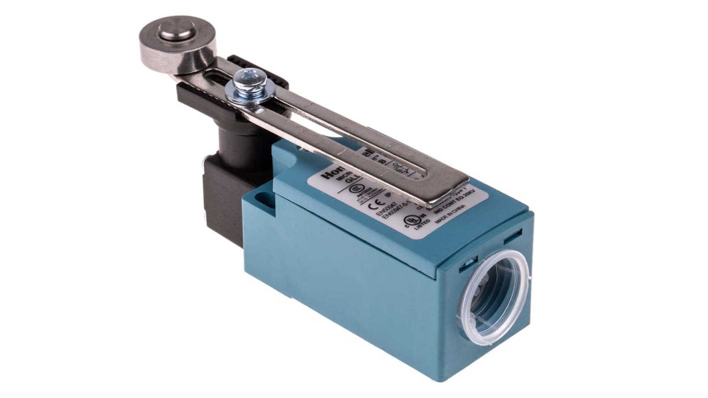 Honeywell GLL Series Adjustable Roller Lever Limit Switch, NO/NC, IP66, SPDT, Plastic Housing, 300V ac Max, 10A Max