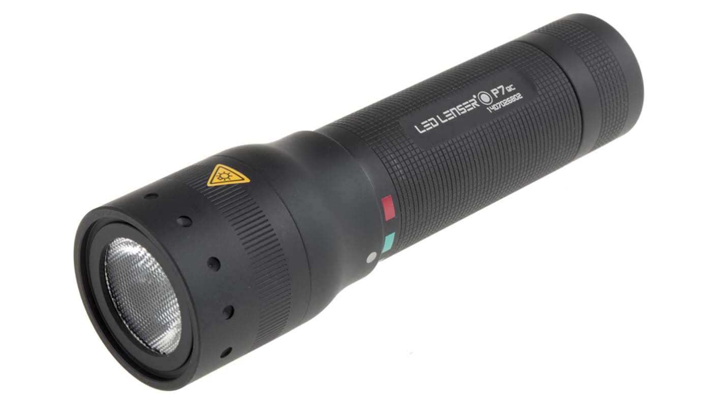 Led Lenser P7QC LED-Taschenlampe LED Schwarz im Alu-Gehäuse , 320 lm / 260 m, 132 mm