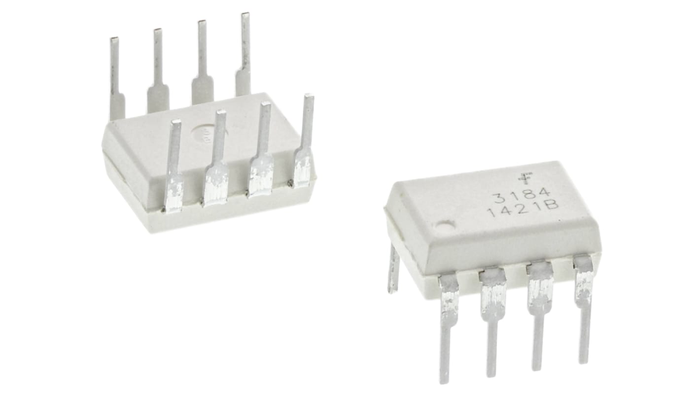 onsemi THT Optokoppler DC-In / Gegentakt-Puffer-Out, 8-Pin MDIP, Isolation 5000 V eff