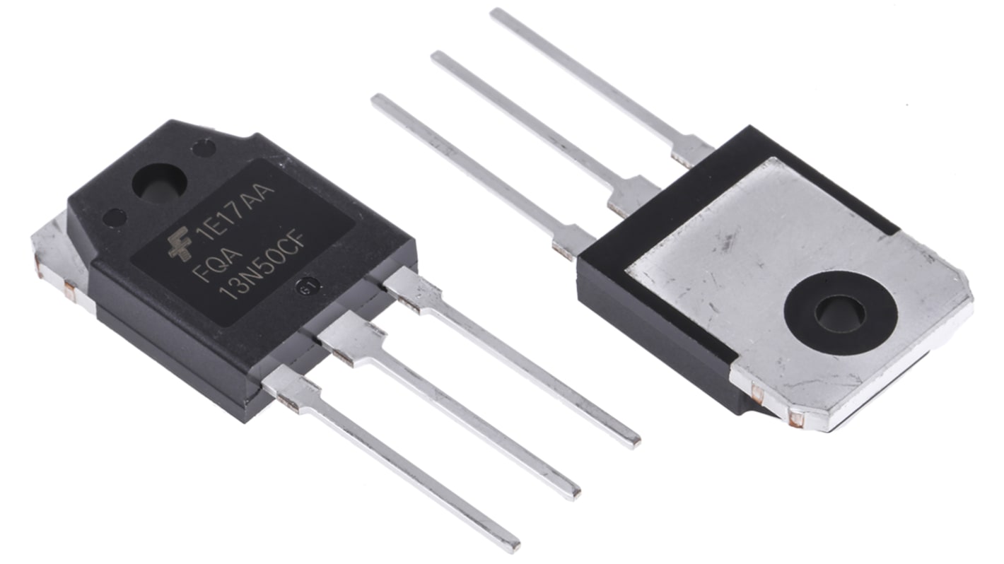 N-Channel MOSFET, 15 A, 500 V, 3-Pin TO-3PN onsemi FQA13N50CF