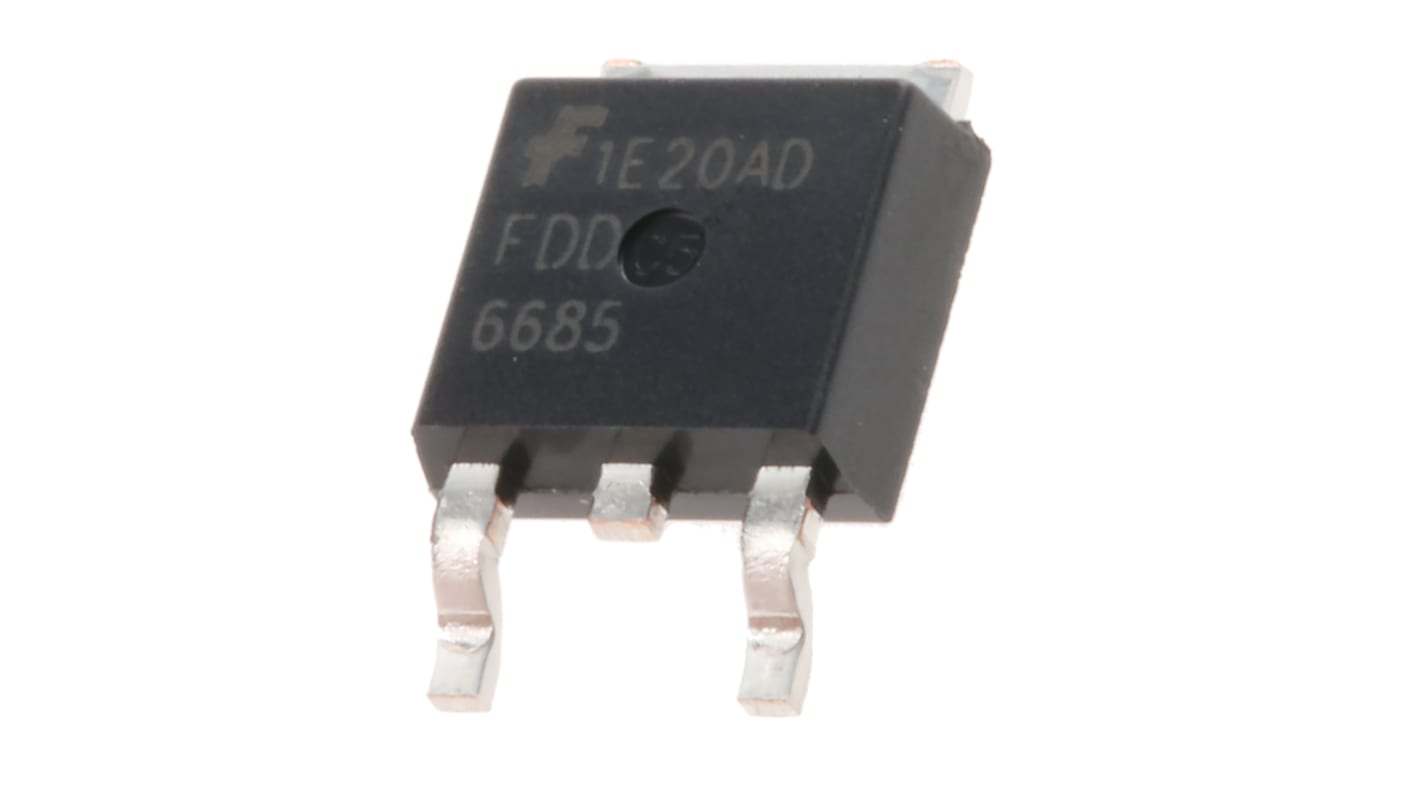 onsemi PowerTrench FDD6685 P-Kanal, SMD MOSFET 30 V / 11 A 52 W, 3-Pin DPAK (TO-252)