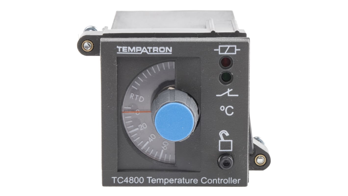 Tempatron 1/16 DIN On/Off Temperature Controller, 48 x 48mm Relay, 110 → 230 V ac Supply Voltage