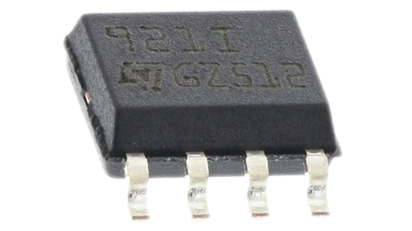 TS921ID STMicroelectronics, High Current, Op Amp, RRIO, 4MHz 1 kHz, 2.7 → 12 V, 8-Pin SOIC TS921ID STMicroelectronics, High Current, Op Amp, RRIO, 4MHz 1 kHz, 2.7 → 12 V, 8-Pin SOIC