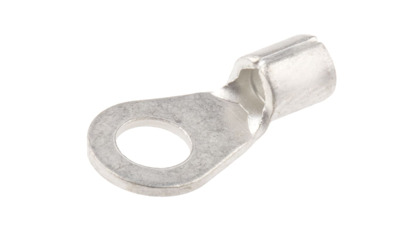 RS PRO Uninsulated Ring Terminal, #8 Stud Size, 1.5mm² to 2.5mm² Wire Size