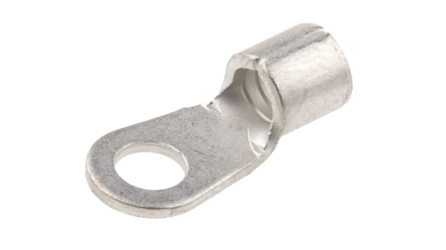 RS PRO Uninsulated Ring Terminal, #8 Stud Size, 2.5mm² to 6mm² Wire Size