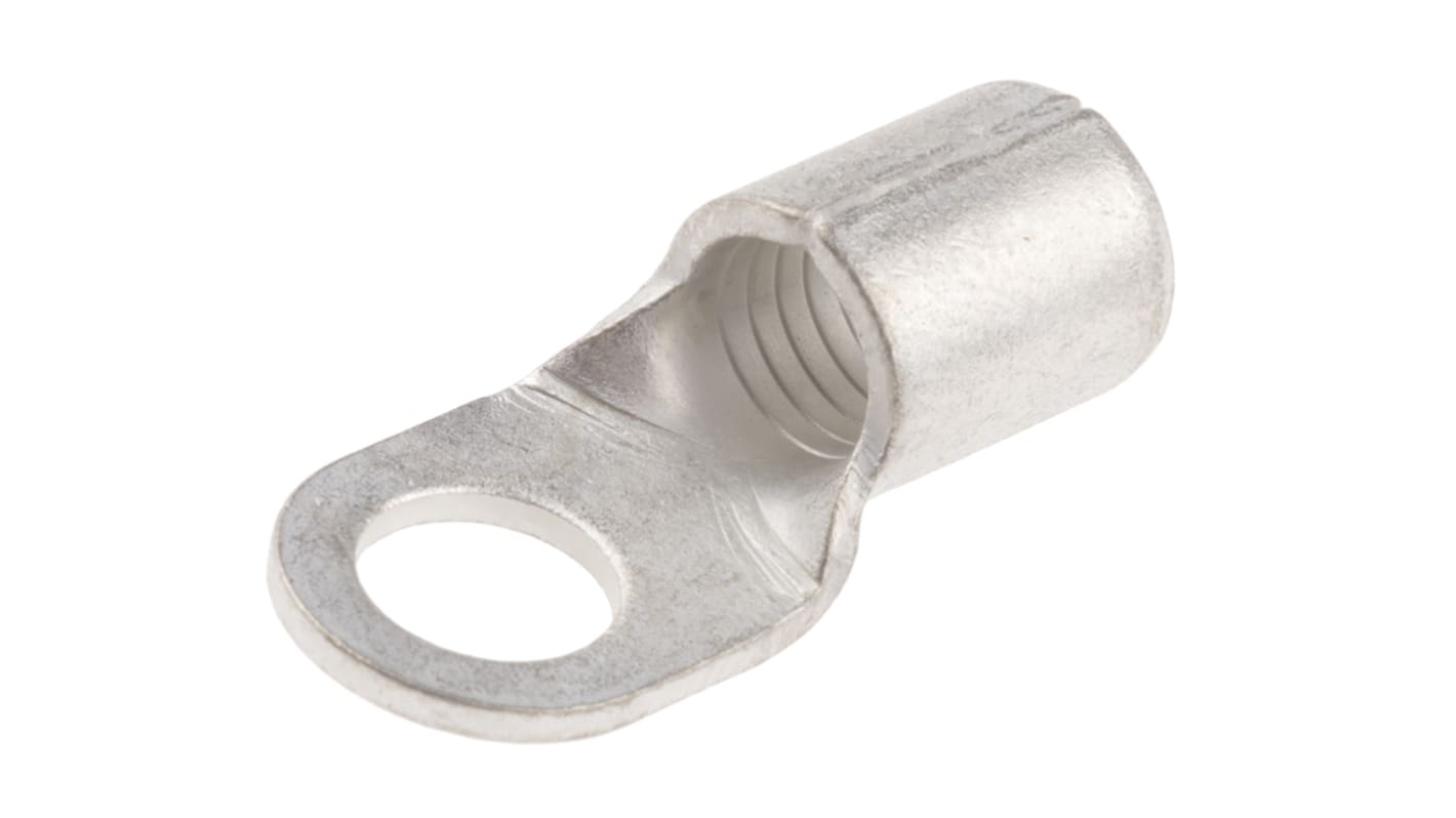 RS PRO Uninsulated Ring Terminal, 6.5mm Stud Size, 16mm² to 16mm² Wire Size