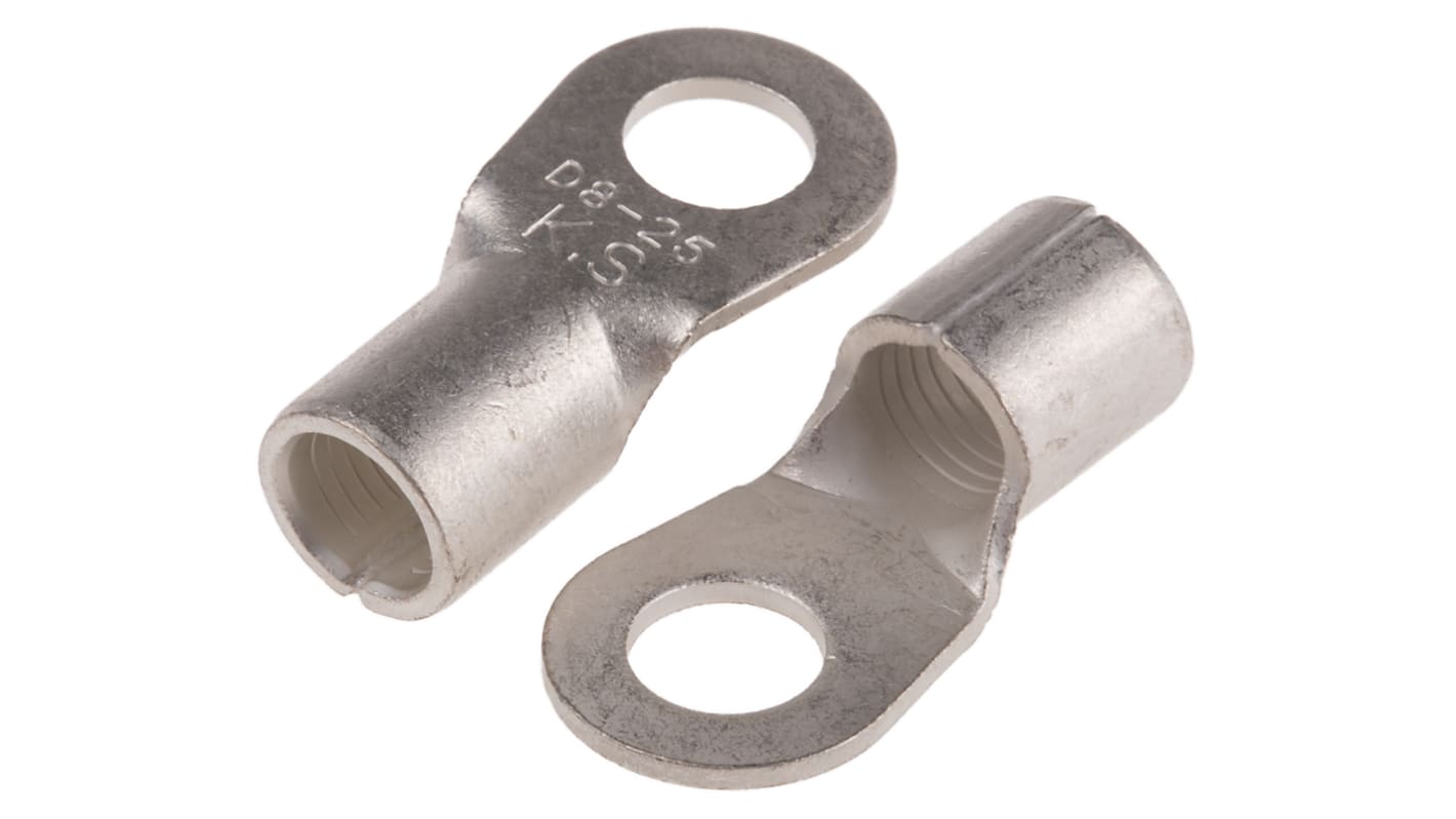 Terminale ad occhiello RS PRO, Ø perno 8.4mm, dimens. max filo 25mm², 4AWG