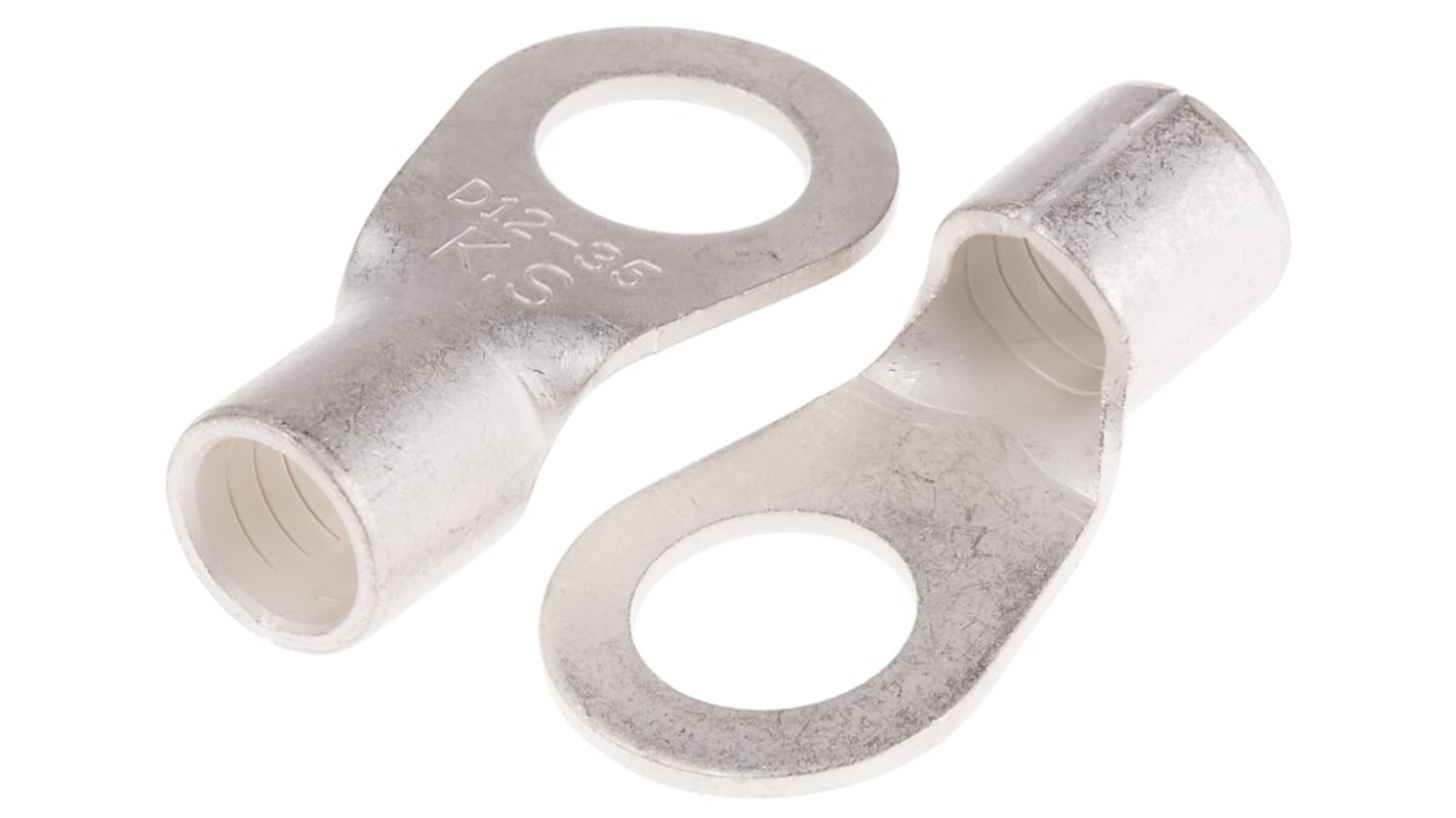 RS PRO Ringkabelschuh, Unisoliert, aussen ø 22mm, innen ø 13mm, max. 35mm², 13mm