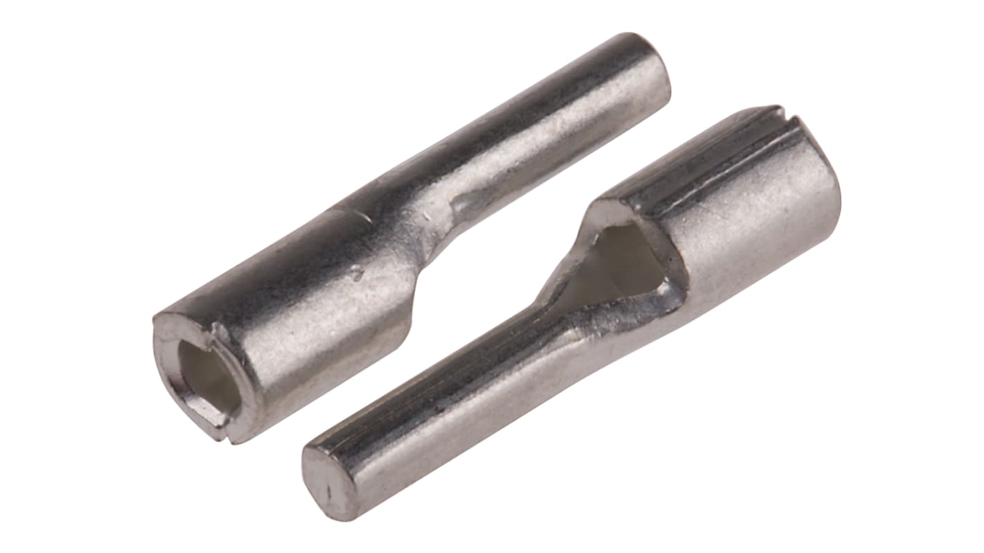 RS PRO Uninsulated Crimp Pin Connector, 0.5mm² to 1.5mm², 22AWG to 16AWG, 1.9mm Pin Diameter, 9mm Pin Length