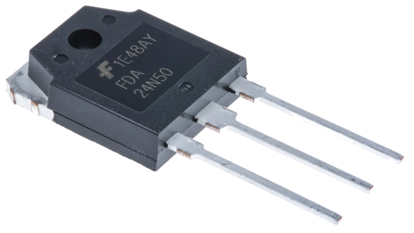 onsemi UniFET N-Channel MOSFET, 24 A, 500 V, 2-Pin TO-3PN FDA24N50