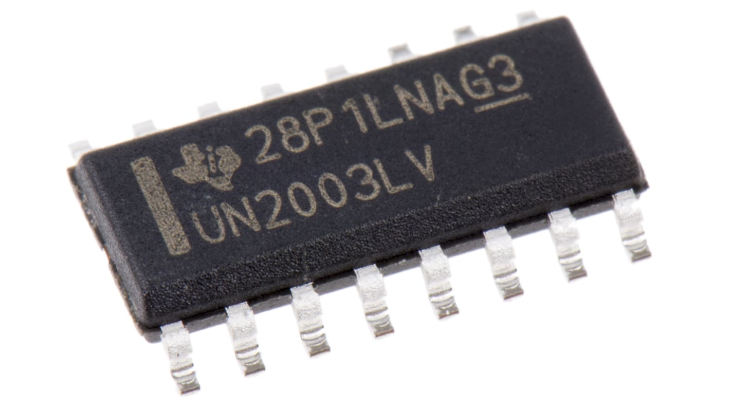 Texas Instruments ULN2003LVDR, 7-element NPN Darlington Transistor, 140 mA 8 V, 16-Pin SOIC