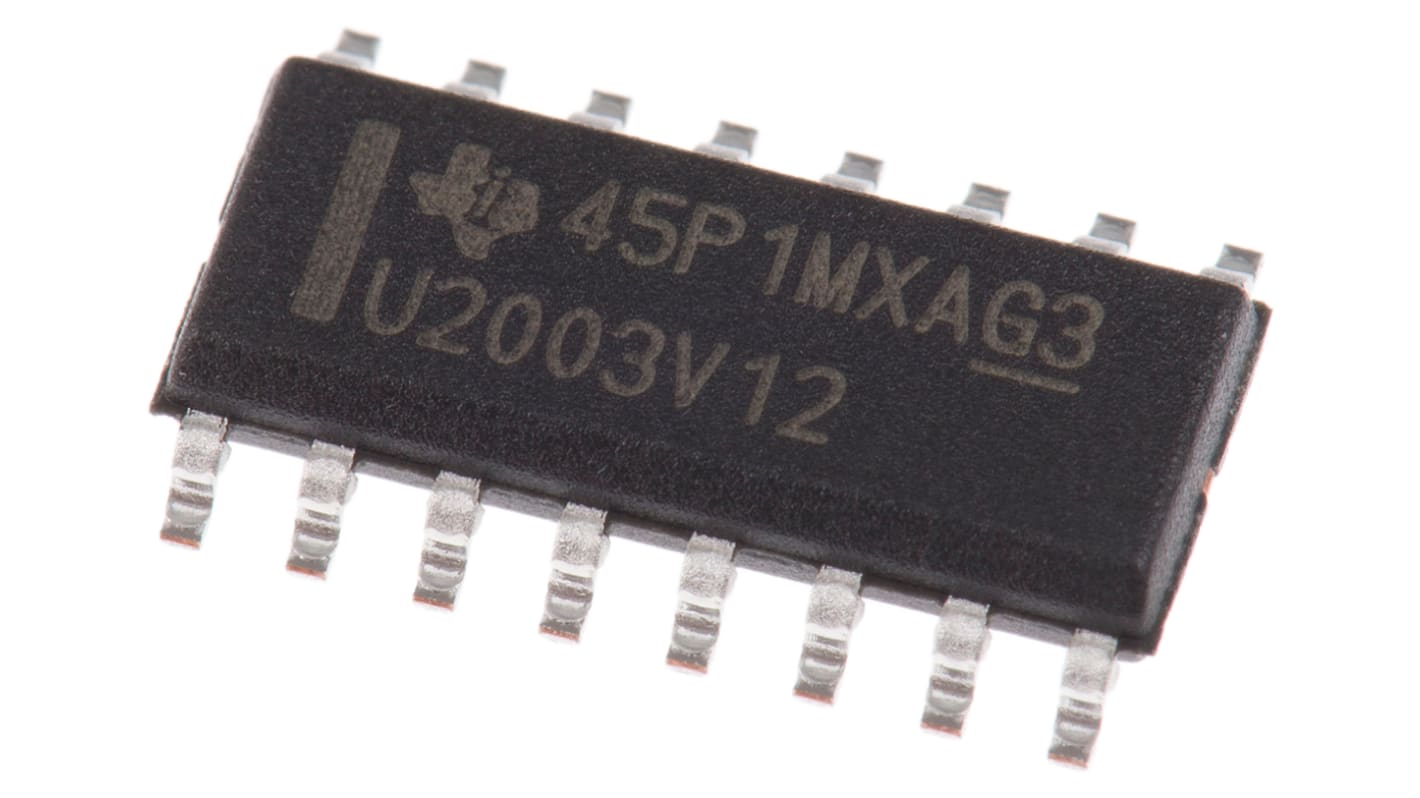 Texas Instruments ULN2003V12DR, 7-element NPN Darlington Pair, 140 mA 20 V, 16-Pin SOIC