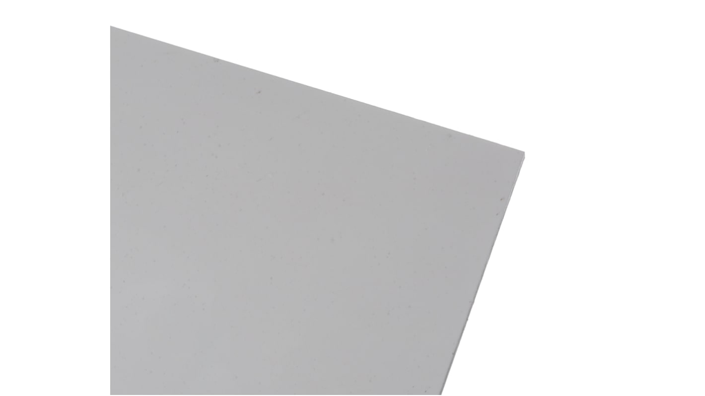 RS PRO Satin/Gloss White Plastic Sheet, 600mm x 600mm x 2.5mm