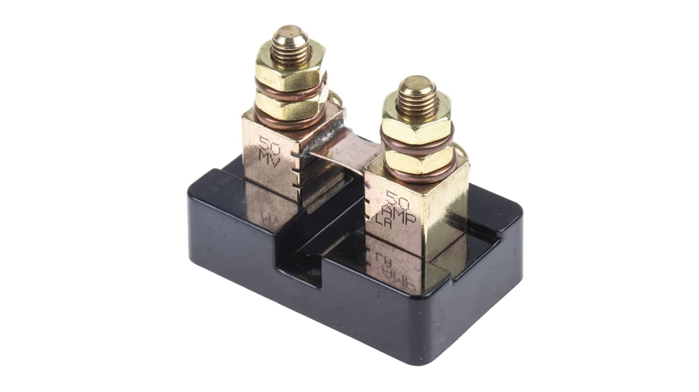 Murata Power Solutions Brass-Ended Shunt, 50 A Max, 50mV Output, ±0.25 % Accuracy