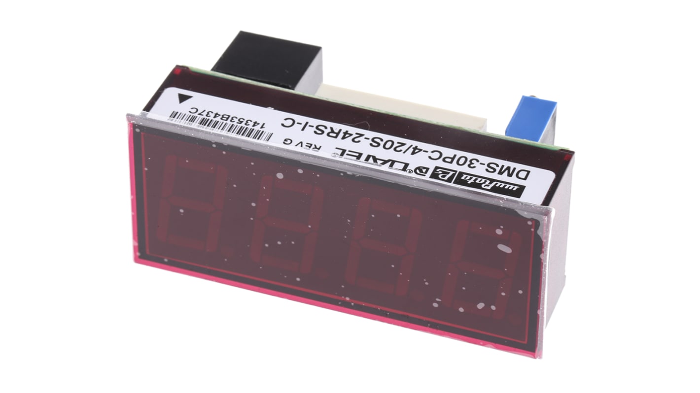 Murata Power Solutions デジタルパネルメータ, LED, DMS-30PC-4/20S-24RS-I-C