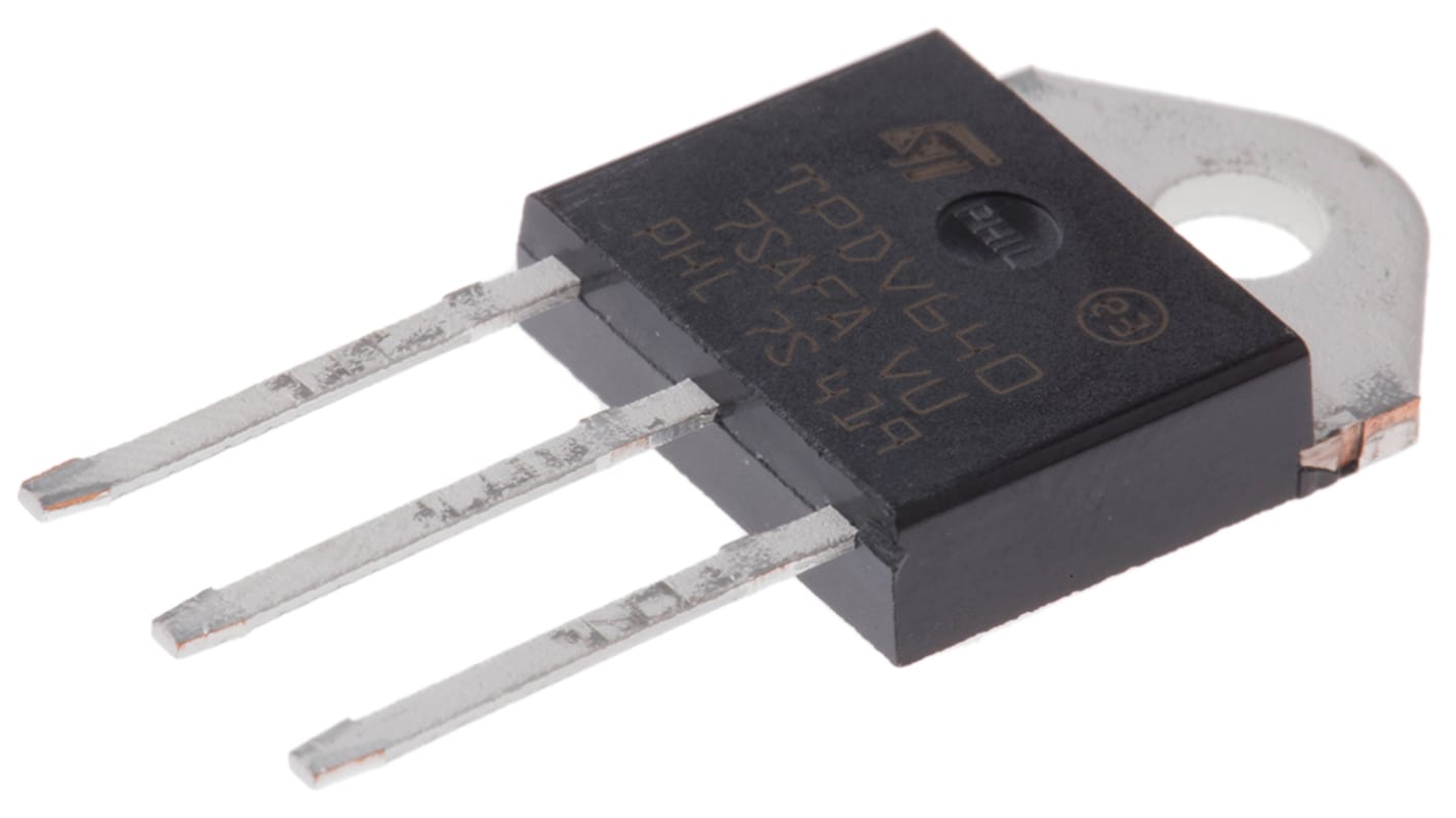 STMicroelectronics Through Hole, 3-pin, TRIAC, 600V, Gate Trigger 1.5V 600V