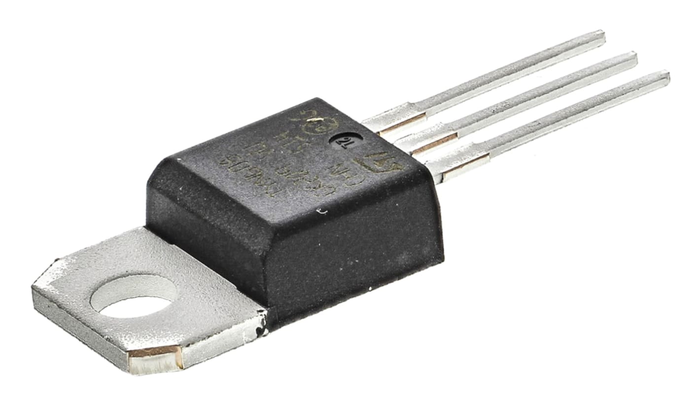 STMicroelectronics 可控硅, SCR, TO-220AB, 通孔安装, 最大栅极触发电流15mA