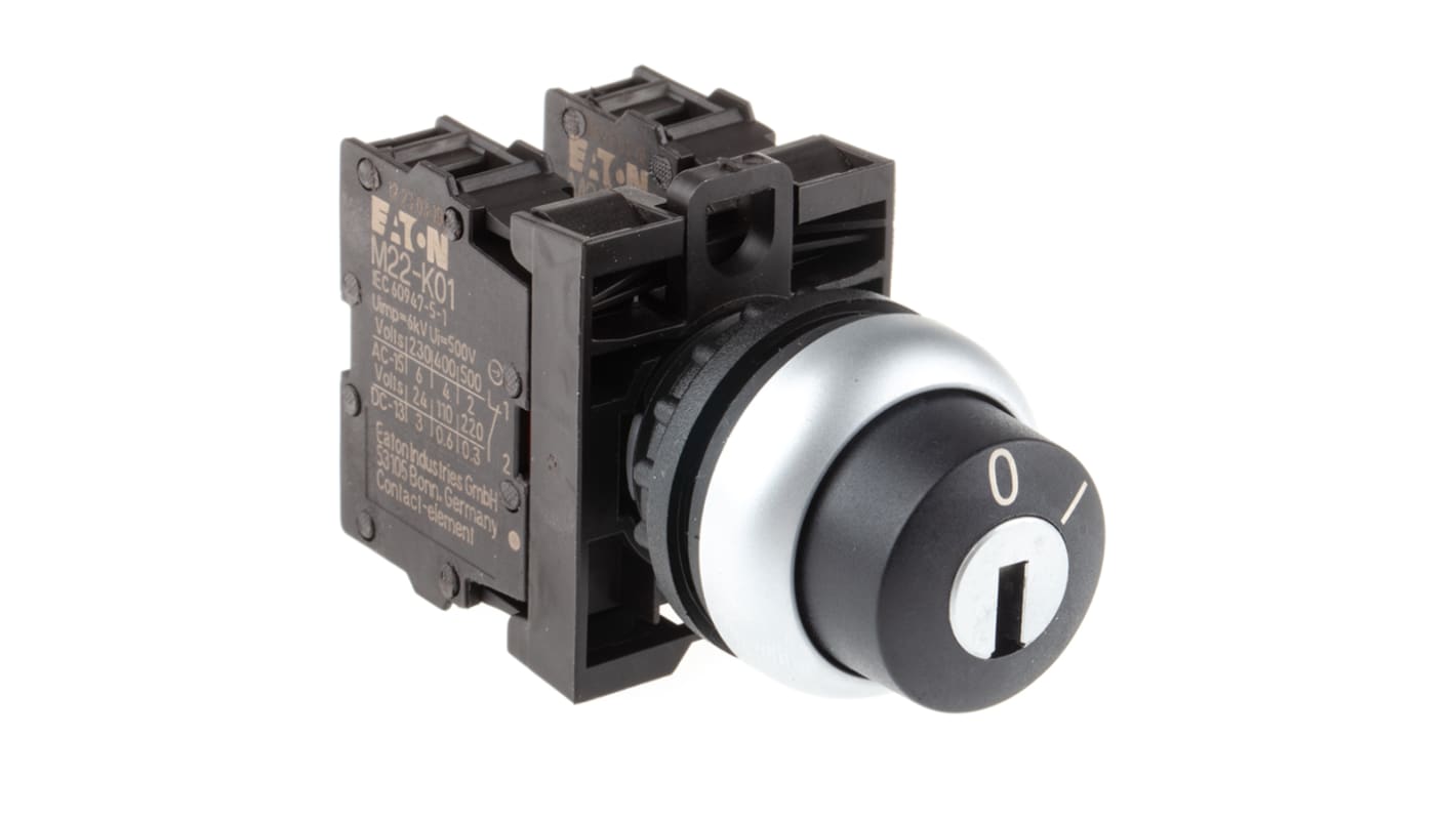 Eaton IP66 Key Switch, SPDT 2-Way