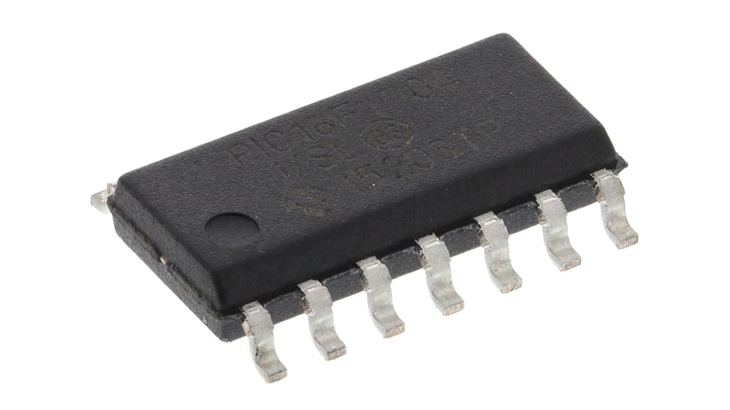 Microchip, 8bit PIC, PIC16F Microcontroller, 32MHz, 4096 words Flash, 14-Pin SOIC